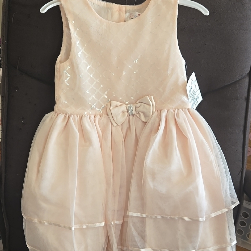 Elegant Pink Kids Dress with Bow